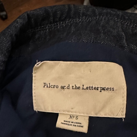 Size S Cotton denim blazer, Pilcro and the Letterpress for Anthropologie - Picture 11 of 13
